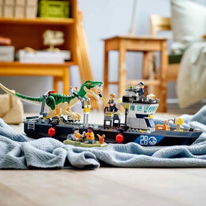 Jurassic World Dinosaur Boat Escape Blocks (308 Pcs)