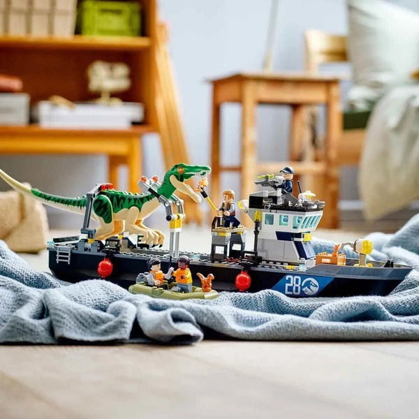 Jurassic World Dinosaur Boat Escape Blocks (308 Pcs)