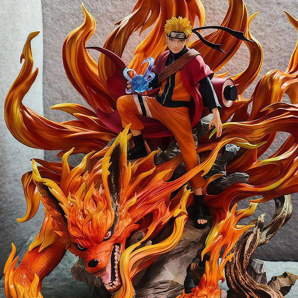 Naruto & Kurama Tailed Beast Statue (43 cm)