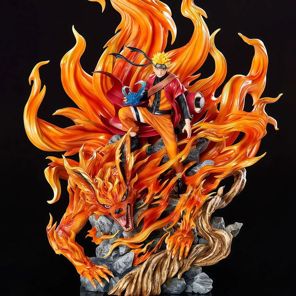 Naruto & Kurama Tailed Beast Statue (43 cm)
