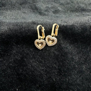 Eternal Romance Floating Heart Earrings