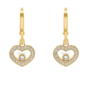 Eternal Romance Floating Heart Earrings