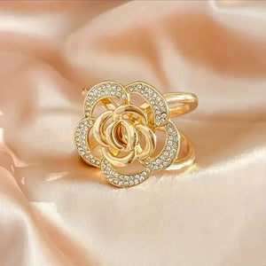 Parisian Rose Vintage Scarf Clip