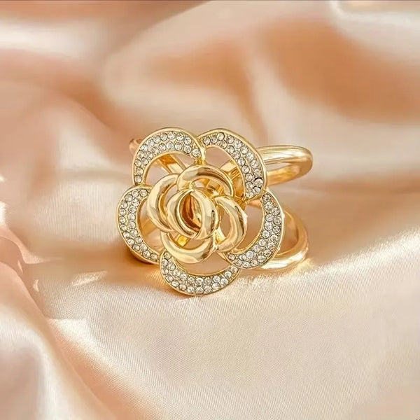 Parisian Rose Vintage Scarf Clip