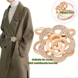 Parisian Rose Vintage Scarf Clip