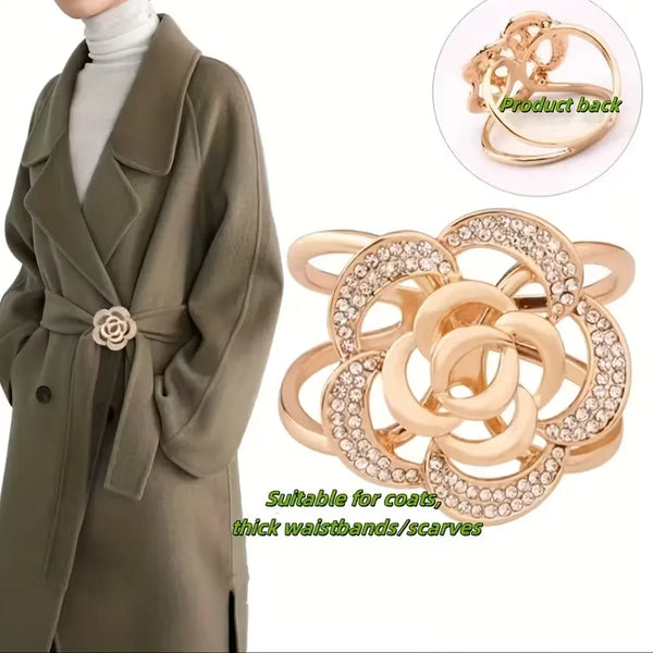 Parisian Rose Vintage Scarf Clip