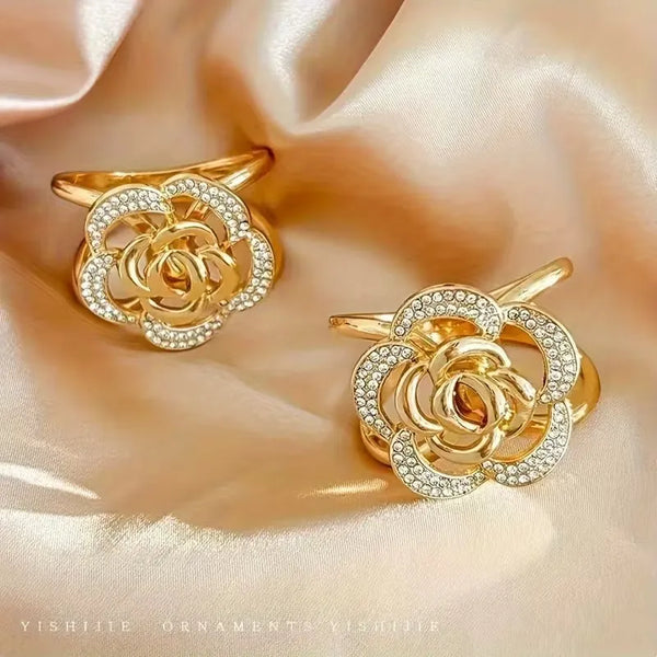 Parisian Rose Vintage Scarf Clip