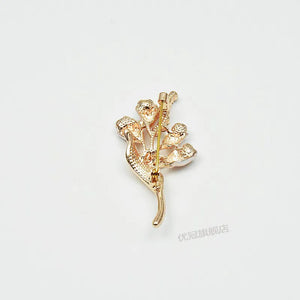 Enchanted Blossom Pearl Tulip Brooch