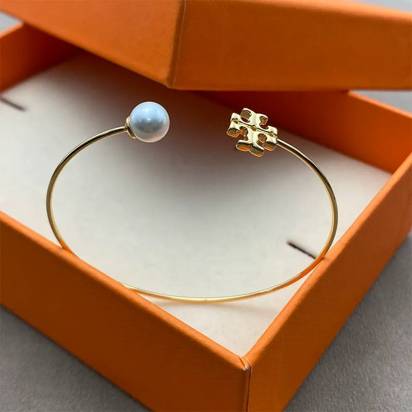T Luxe Kira Pearl Cuff Bracelet