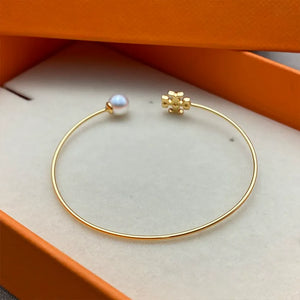 T Luxe Kira Pearl Cuff Bracelet