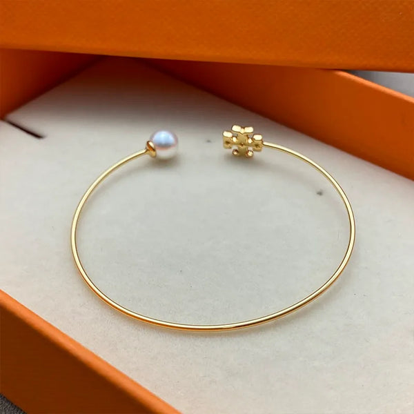 T Luxe Kira Pearl Cuff Bracelet