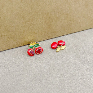 Trainer Luxe Sweet Cherry Stud Earrings