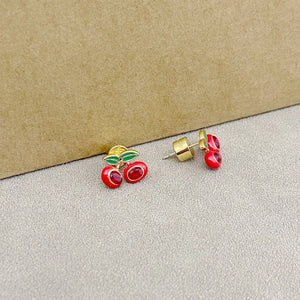 Trainer Luxe Sweet Cherry Stud Earrings
