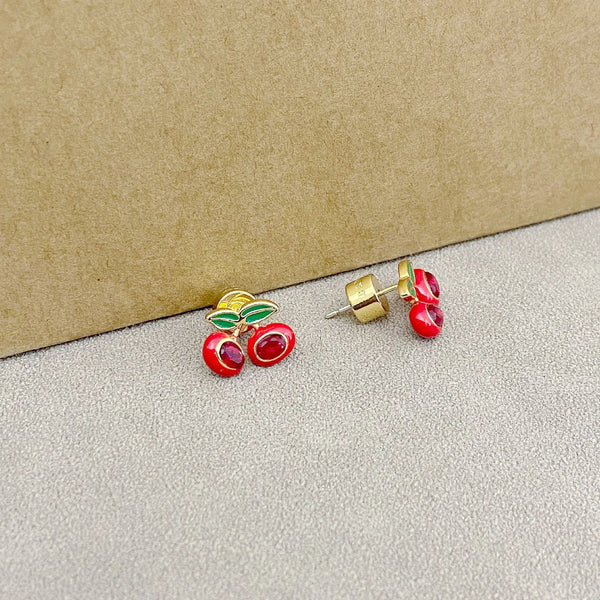 Trainer Luxe Sweet Cherry Stud Earrings