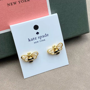 KS Crystal Bee Luxe Stud Earrings
