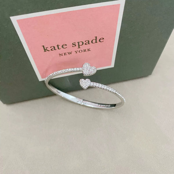 KS Starlight Romance Pave Heart Bangle