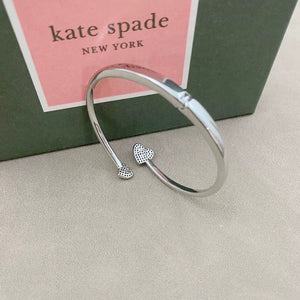 KS Starlight Romance Pave Heart Bangle