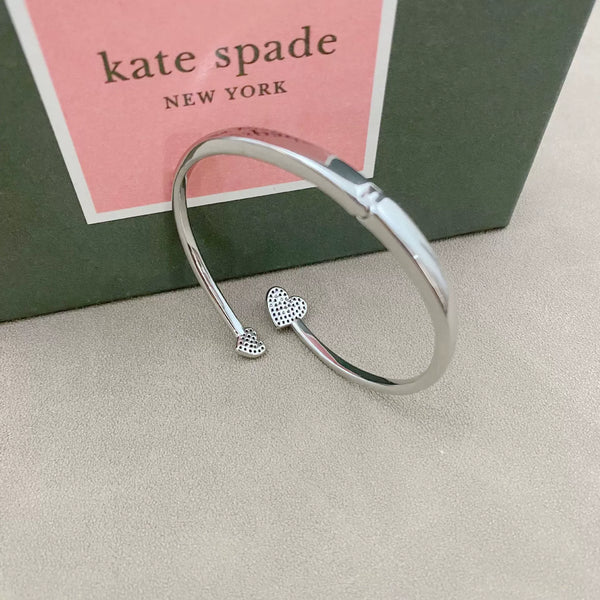 KS Starlight Romance Pave Heart Bangle