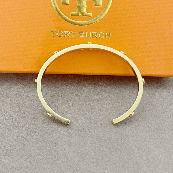 T Luxe Golden Pave Halo Crystal Bracelet