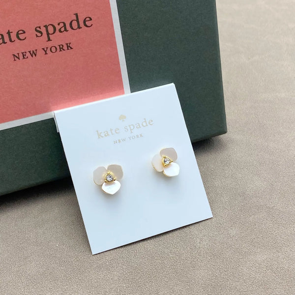 KS Porcelain Blossom Pearl Luxe Earrings