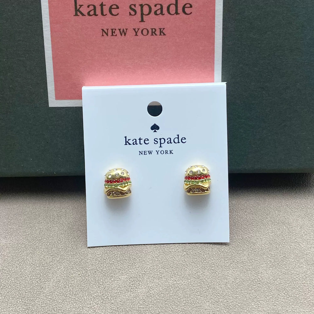 KS Luxe Hamburger Stud Earrings