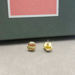 KS Luxe Hamburger Stud Earrings