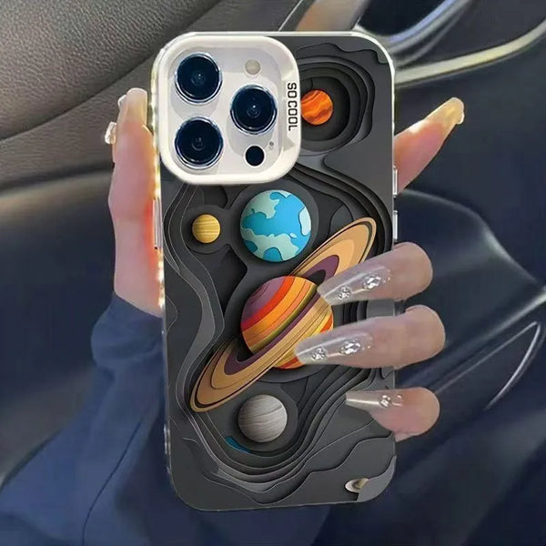 3D Cosmic Topography Phone Case (For iPhone)