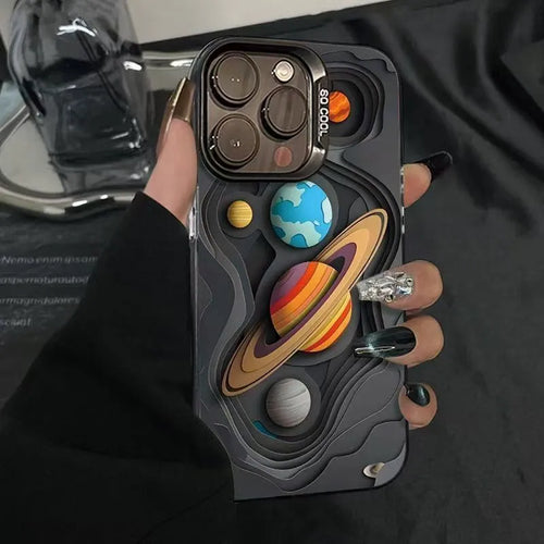 3D Cosmic Topography Phone Case (For iPhone)