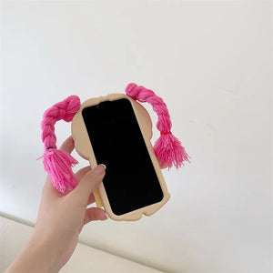 Bubblegum Princess Braids Phone Case (For iPhone)