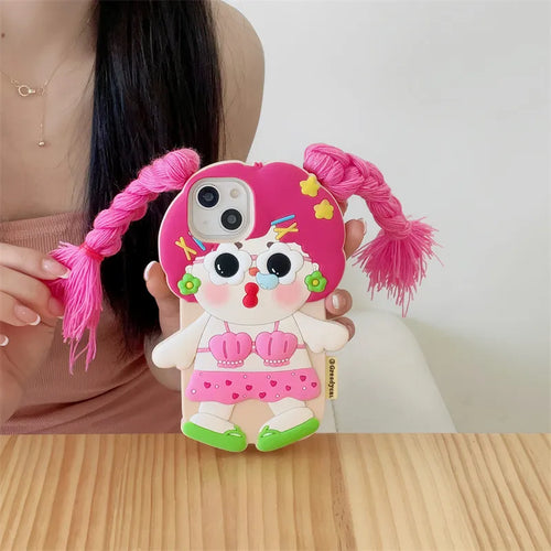 Bubblegum Princess Braids Phone Case (For iPhone)