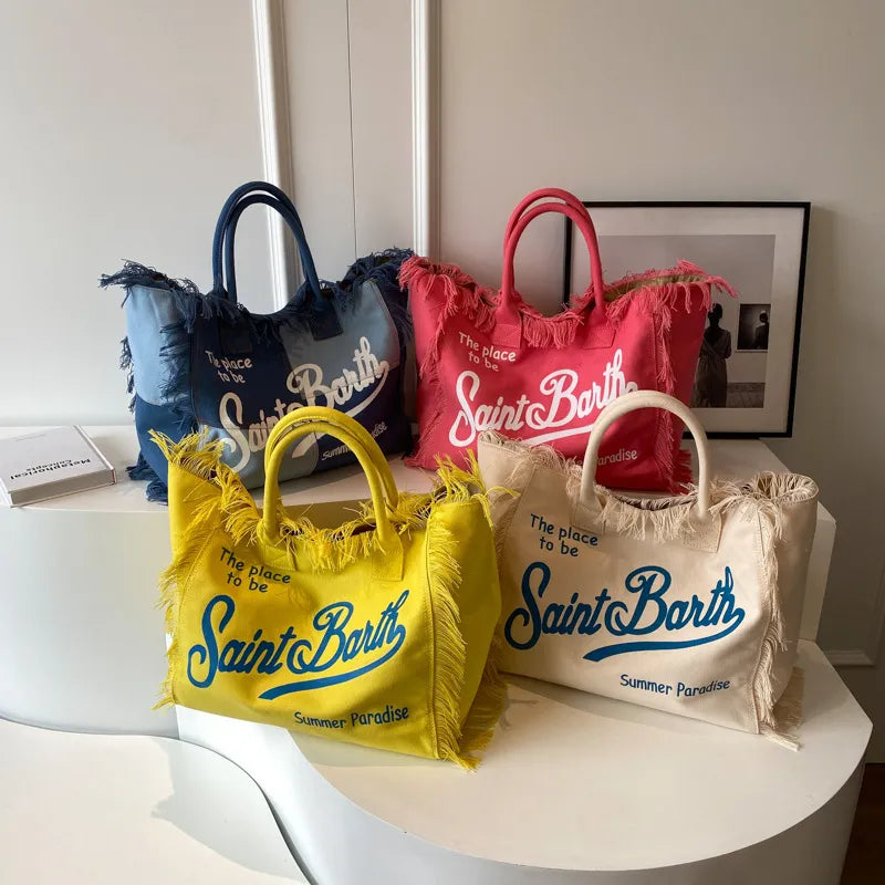 Saint Barth Summer Paradise Tote Bag