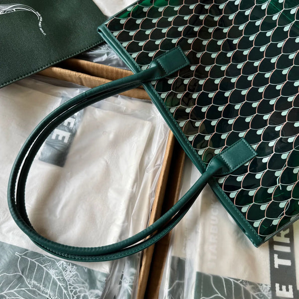StarBX Emerald Siren Scale Tote Bag