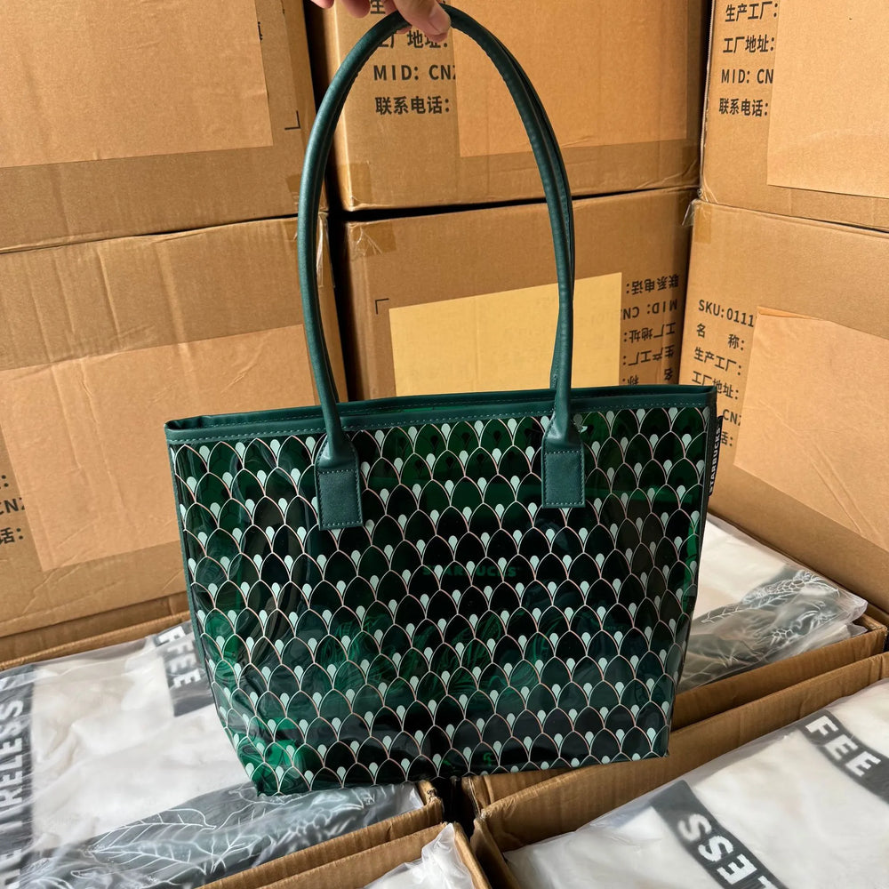 StarBX Emerald Siren Scale Tote Bag