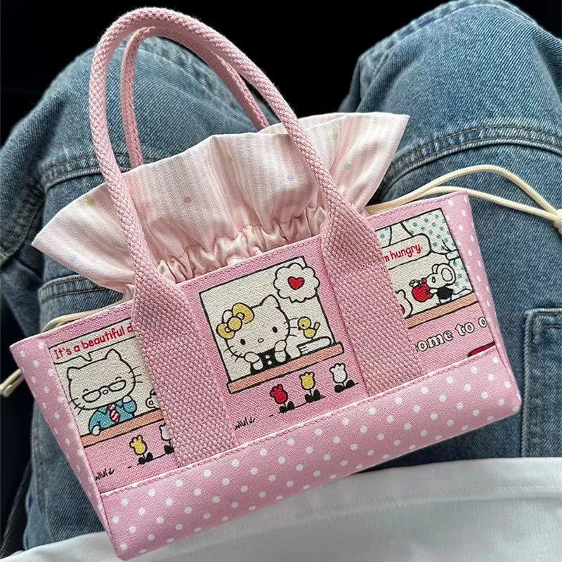 Hello Kitty Storyboard Drawstring Tote Bag