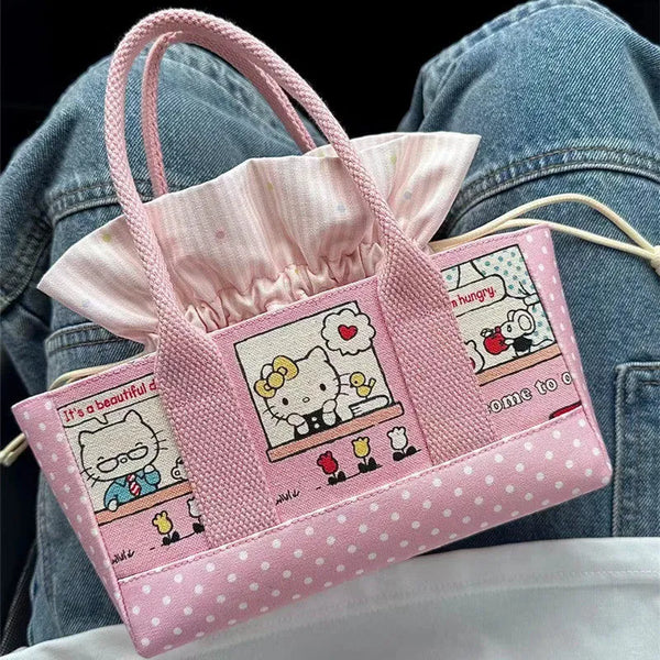 Hello Kitty Storyboard Drawstring Tote Bag