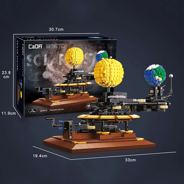 CaDA Solar System Orrery Building Kit (865 Pcs)