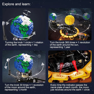 CaDA Solar System Orrery Building Kit (865 Pcs)