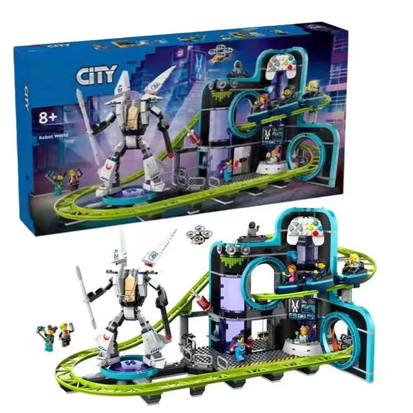 Robot World Roller Coaster Park Blocks (986 Pcs)