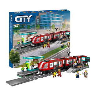 Downtown Streetcar & Station Building Set (811 Pcs)