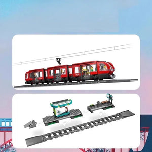 Downtown Streetcar & Station Building Set (811 Pcs)