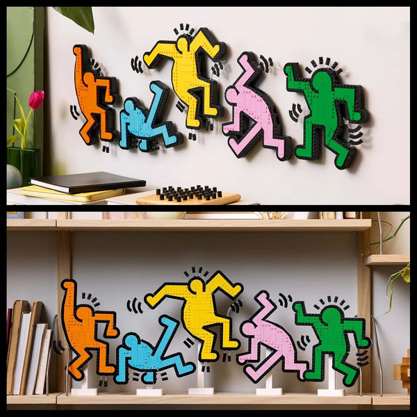 Keith Haring Dancing Figures Art Building Set (1773 Pcs)