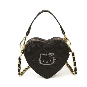 Hello Kitty Quilted Heart Sling Bag