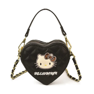 Hello Kitty Quilted Heart Sling Bag