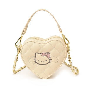 Hello Kitty Quilted Heart Sling Bag