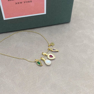 KS Mixed Charm Statement Necklace