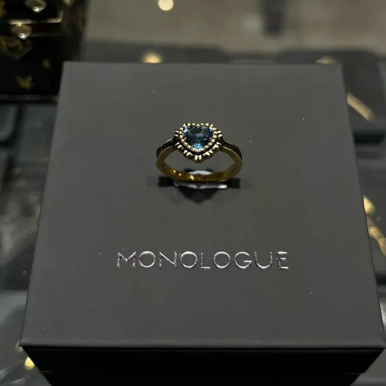 Monologue Midnight Heart Gemstone Ring