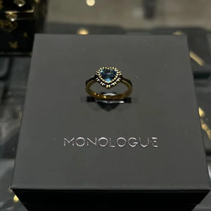 Monologue Midnight Heart Gemstone Ring
