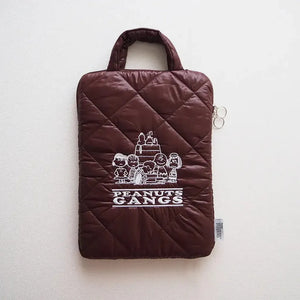 Peanuts Snoopy Quilted Puffy Laptop Tote