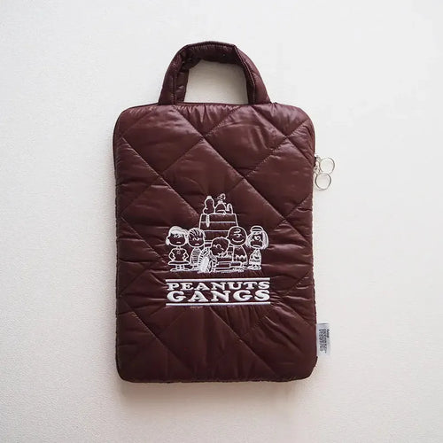 Peanuts Snoopy Quilted Puffy Laptop Tote