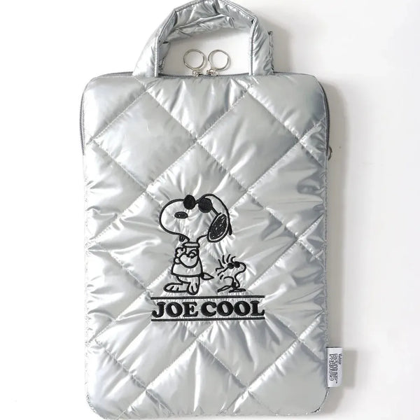 Peanuts Snoopy Quilted Puffy Laptop Tote